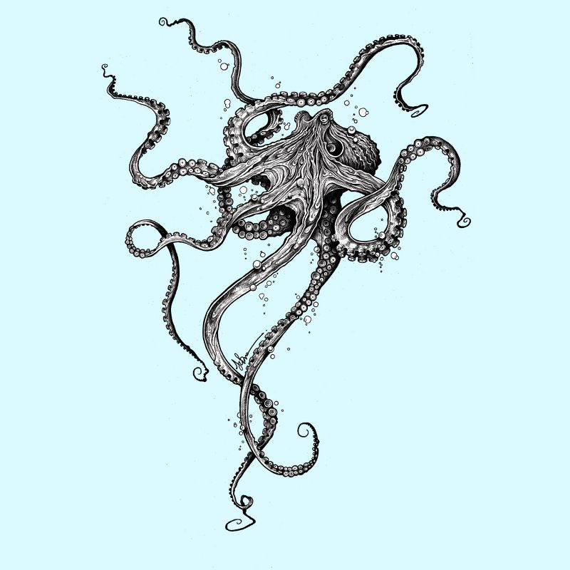 Men's Design By Humans Octopus By TAOJB T-Shirt, 2 of 4