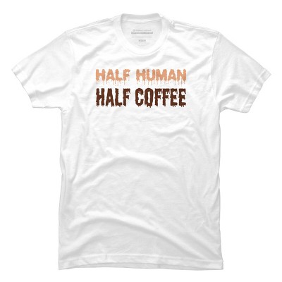 Men's Design By Humans Funny Halloween Costume For Coffee Addicts By TeeShirtMadness T-Shirt
