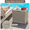 Mooxvmoo 30-Gallon Rattan Deck Box. Lockable, Waterproof&Uv-Resistant Outdoor Storage For Patio Furniture, Garden Tools, Cushions & More - 2 of 4