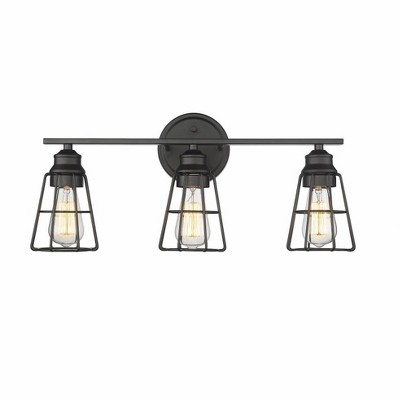 Millennium Lighting 3 - Light Vanity in  Matte Black