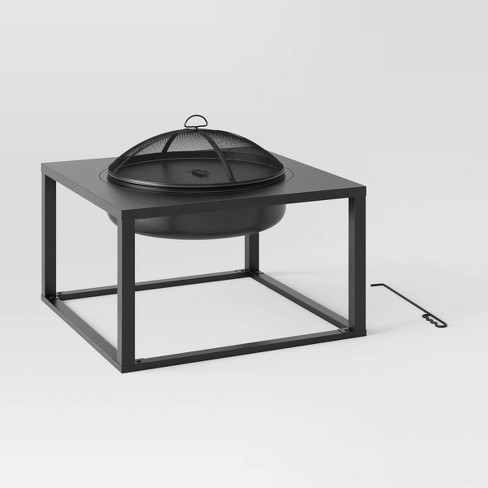 Raised Table Wood Burning Outdoor Fireplace With Spark Screen - Bond :  Target