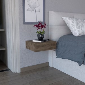 NicBex Floating Nightstand with Hidden Drawer Space-Saving Bedside Table End Table for Bedroom, Living Room, Office - 1 of 4