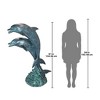 Design Toscano Twin Dolphins in Tandem Bronze Garden Statue - 4 of 4