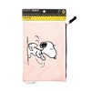 Yoobi Peanuts Single Zip Pencil Pouch Pink Snoopy Dance - 3 of 4