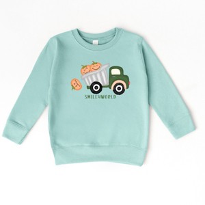 The Juniper Shop SmileyWorld Dump Truck Pumpkins Toddler Sweatshirt - 1 of 4