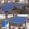 Belatt 9ft Foldable Ping Pong Conversion Top - Professional MDF Table Tennis Surface with Net, 12 EVA Pads, No Assembly Blue - 3 of 4