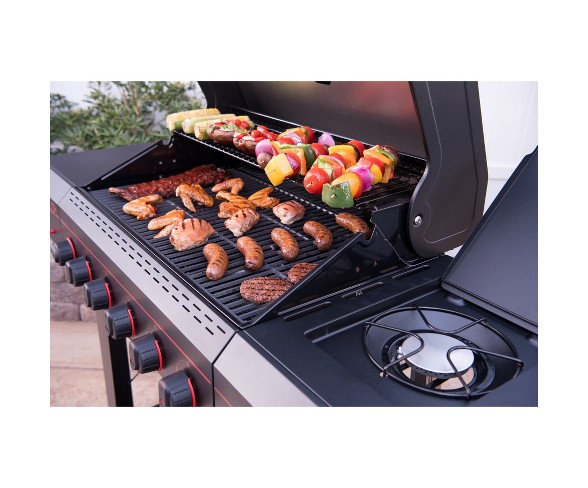 Megamaster 6-Burner Gas Grill 720-0983 - Black