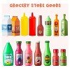 Joyfy 30 Piece Play Food Grocery Cans Set with Drinks, Jars, Snacks & More, – Play Kitchen Toy,Easter Birthday Gift for Kids Imaginative Indoor Play - 2 of 4