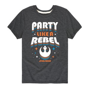 Boys' - Star Wars - Party Like A Rebel Short Sleeve Graphic T-Shirt - 1 of 4