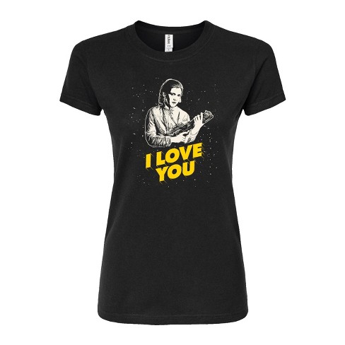 Women's - Star Wars - Valentine I Love You Juniors Fitted Graphic T-Shirt - image 1 of 2