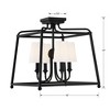 Crystorama Lighting Sylvan 4 - Light Flush Mount in  Black Forged - 2 of 4