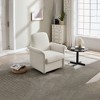 Ridstar Modern Barrel Swivel Accent Chair, Armchair with Wood Base For Living Room & Bedroom-Cream - 4 of 4