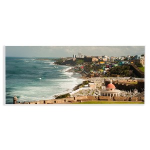 Stupell Industries Old San Juan Puerto Rico Coastal Landscape Photography, 17" x 7" - 1 of 4