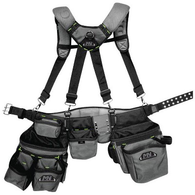 McGuire-Nicholas 30 pocket Ballistic Nylon Foam Suspension Rig 3.5 in. L X 16 in. H Gray 53 in.