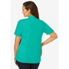 Jessica London Women's Plus Size Short Sleeve Mock Neck - 3 of 4
