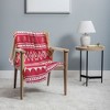 CraftBelly Retro Holiday Red 56"x46" Woven Throw Blanket - Deny Designs - 2 of 4