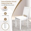 Tangkula 4 PCS Armless Wood Dining Chair w/ Rubber Wood Legs Curved Backrest Kitchen - 2 of 4