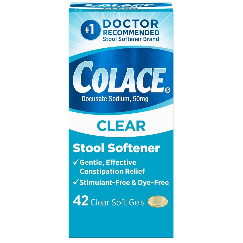 Colace Clear Soft Gels - 42ct, 1 of 5