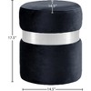 Meridian Furniture,Hailey Velvet Ottoman/Stool - 3 of 4