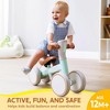 Joyfy LED Baby Balance Bike with Music for 1 2 3 Year Old, Adjustable Toddler First Bike with Lights & Sounds, 4 Wheels Riding Toys Birthday Gifts - 2 of 4