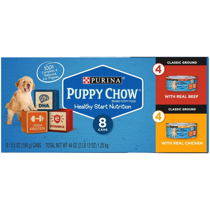 Puppy Chow Gravy with Chicken and Beef Wet Dog Food Variety Pack - 8ct/5.5oz, 6 of 9