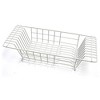 Closetmaid Economical 8 Inch Wide 4.5 Inches High Over the Sink Coated Steel Dish Rack Draining Solution, White (2 Pack) - 2 of 4