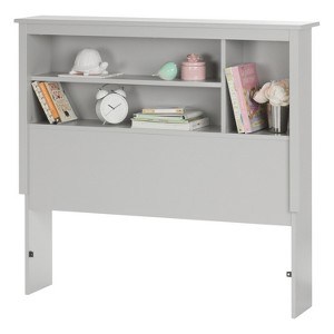 HomeStock Bookcase Headboard, Soft Gray, Twin - 1 of 4