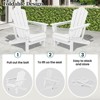 Hyleory HDPE Outdoor Folding Chair with Cloud-Shaped Backrest, Portable Patio Seating - 3 of 4