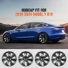 VEVOR Wheel Rim Cover Hubcaps, 19 in, 2021-2023 Model Y Fully Fit Hubcap with Snap, Guard Tape & Valve Nozzle Hole, ABS & PC Hubcap, Black - 3 of 4