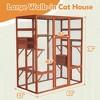 Large Outdoor Cat Enclosure, 70" H Catio with 5 Platforms and 2 Resting Box, Walk-In Cat House Shelter Indoor Playpen - 3 of 4