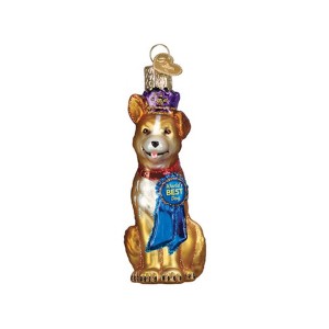 Old World Christmas Blown Glass Ornament for Christmas Tree, World's Best Dog - 1 of 4