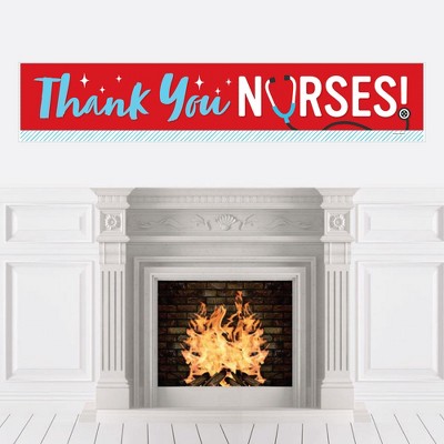 Big Dot of Happiness Thank You Nurses - Nurse Appreciation Week Decorations Party Banner