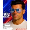 grinderPUNCH 2 Pair Combo Patriotic American US Flag Sunglasses Bulk USA (Silver-Blue) - 4 of 4