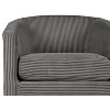CAVINAS Upholstered Swivel Chair,Soft Corduroy Compact Accent Chair with U-Shaped Backrest,Lounge Chair for Living Room,Bedroom,Small Spaces - 4 of 4