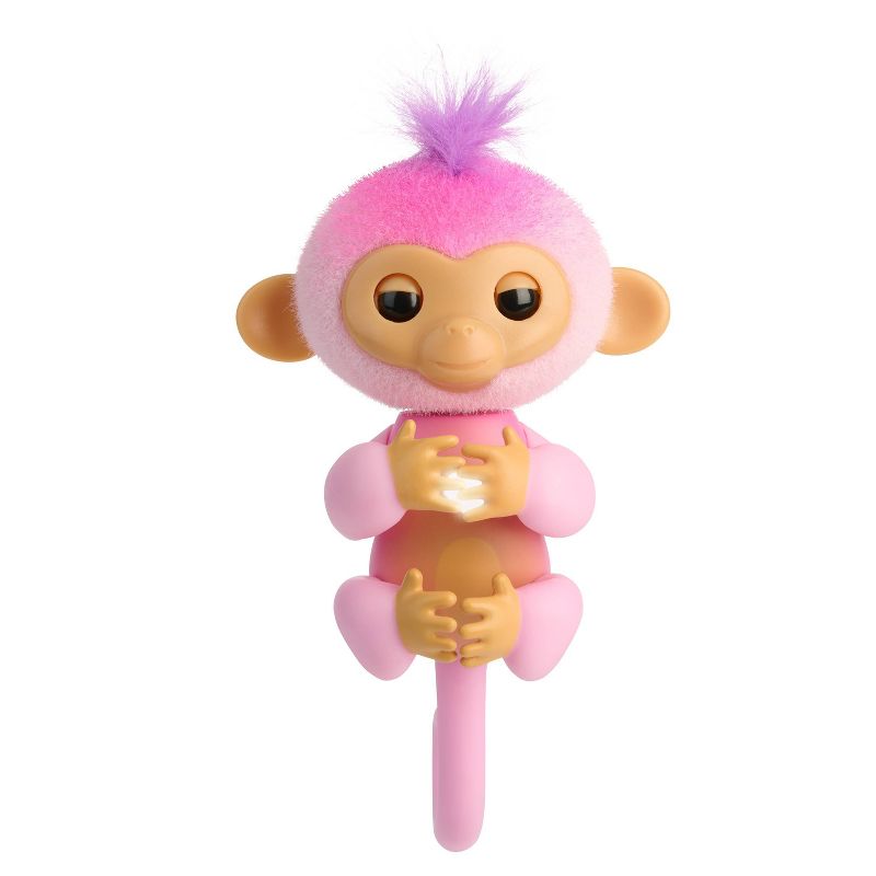 Fingerlings 2023 NEW Interactive Baby Monkey Reacts to Touch 70+ Sounds &#38; Reactions Harmony Pink, 5 of 9