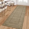 Indoor Modern Geometric Bordered Large Living Room Rugs, Washable Non Slip Throw Carpet for Bedroom, Soft Stain Resistant Floor Cover for Dining Room - 2 of 4