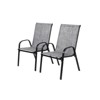 VisioGear 2 Pieces Patio Seating Sets, Outdoor Camping Chairs with Armrest High Backrest for Garden, Grey, 24.41"*24.41"*38.59" - 2 of 4