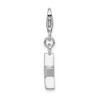 Black Bow Jewelry Sterling Silver July CZ Birthstone 13mm Star Clip-on Charm - 2 of 4