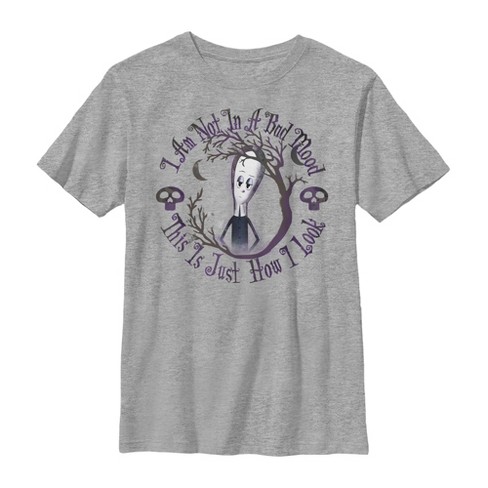 Boy's Addams Family Wednesday Bad Mood T-Shirt - image 1 of 4