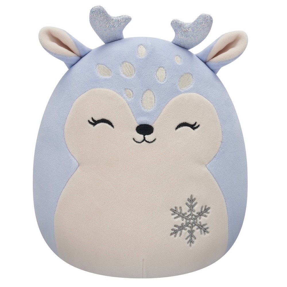 Squishmallows 8" Farryn Purple Fawn with Snowflake Little Plush
