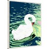 Amanti Art Swan Birds Painting by Uma Gokhale Framed Canvas Wall Art - 2 of 4