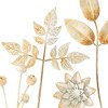 Set of 4 Short Flower Stems White Metal by Foreside Home & Garden - 3 of 4