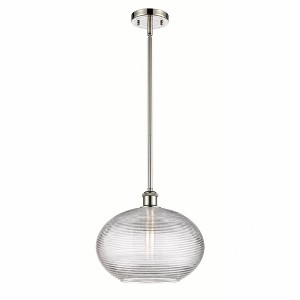 Ithaca - 1 Light Stem Hung Mini Pendant In Industrial Style-10.75 Inches Tall and 12 Inches Wide - 1 of 1