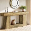 Hommoo Farmhouse Console Table Brown - 3 of 4