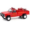 1986 Chevrolet C20 Custom Pickup Truck Red First Attack Unit "Lawrenceburg Fire Dept" (IN) 1/64 Diecast Model Car by Greenlight - 2 of 3