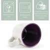 Elanze Designs Sisters By Heart Speckled Purple 13 ounce Ceramic Coffee Mug - 3 of 4