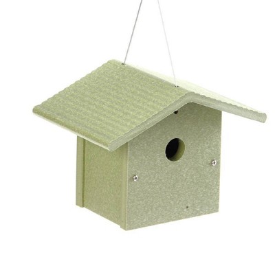 Birds Choice 7" Green Solutions Birdhouse for Wrens and Chicks Green