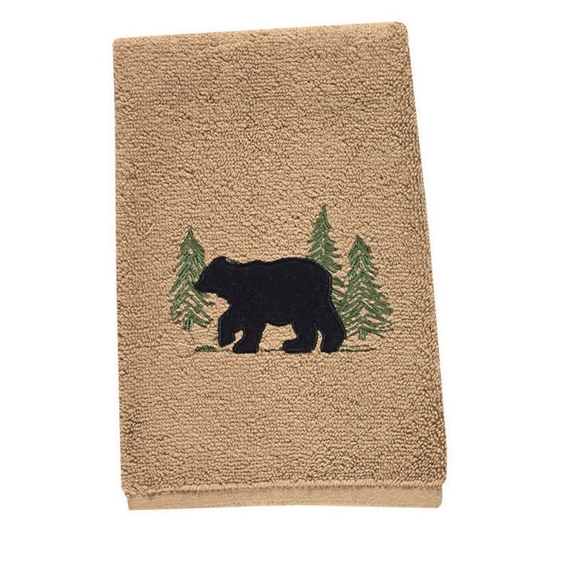 Park Designs Black Bear Terry Fingertip Towel - Set of 2, 5 of 6