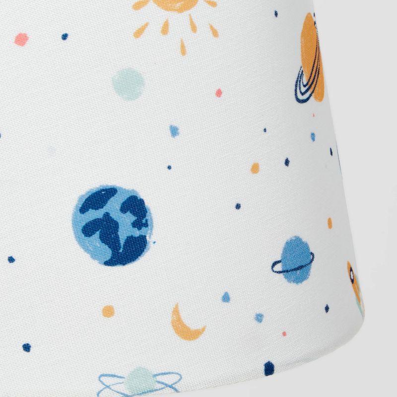 Kids' Round Base with Space Shade Lamp Blue - Pillowfort™, 5 of 11