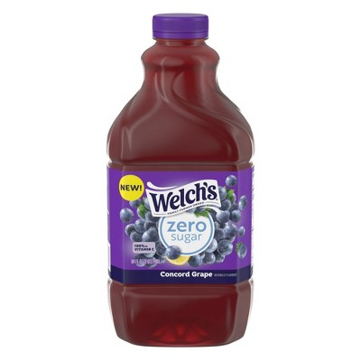 Welch's Concord Grape Zero Sugar Drink, 64 fl oz Bottle, Pack of 2